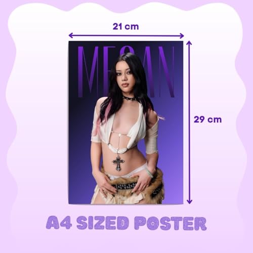 Image of Katseye Posters (Set of 6) | Katseye Photocards A4 and A6 Posters of | Gnarly, Debut, Gameboy, Internet Girl & more for Wall, Bedroom, Living room | Songs Poster for Wall | Glue Dots Included (D 042)