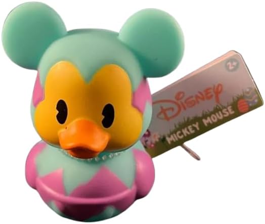 Just Play, Easter Mickey Mouse Rubber Duck Bath Toy, 3 Inches