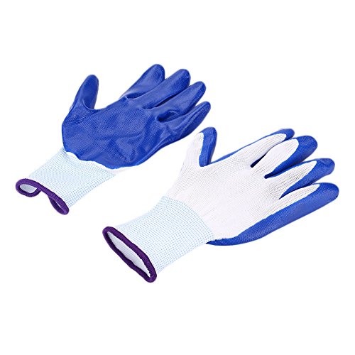 Preisvergleich Produktbild MingXiao 1Pair Yard Work Nitrilbeschichtete Pannensichere Gartenhandschuhe