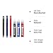 Pilot FriXion Ball Knock Retractable Erasable Gel Ink Pens, Extra Fine Point 0.5mm, Black/Blue/Red Ink, 3 Pens & 9 Refills Value Set