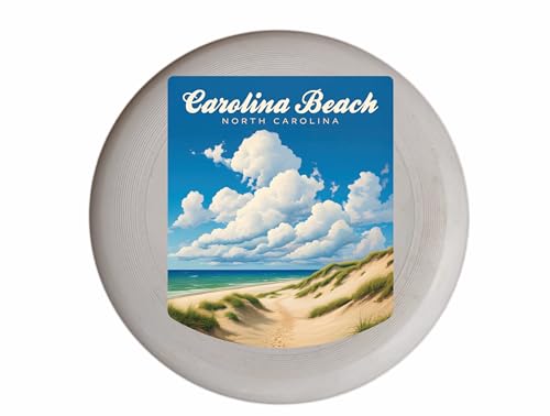 Carolina Beach, North Carolina. Beach and Sand Dunes Design Souvenir Frisbee Flying Disc Single