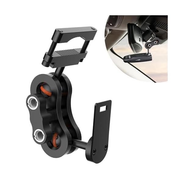 Radar Detector Mount, Rearview Mirror Rod Radar Mounting Base, Suitable for Uniden Radar Models