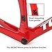 KLWEKJSD .Road Bikes Frameset with Bike Fork Carbon Fiber Disc Brake Frame 46/48/50/52/54CM Thru Axle Frame for 700C Wheels BB386MM Internal Alignment (Color : Dark Gray, Size : 54CM)