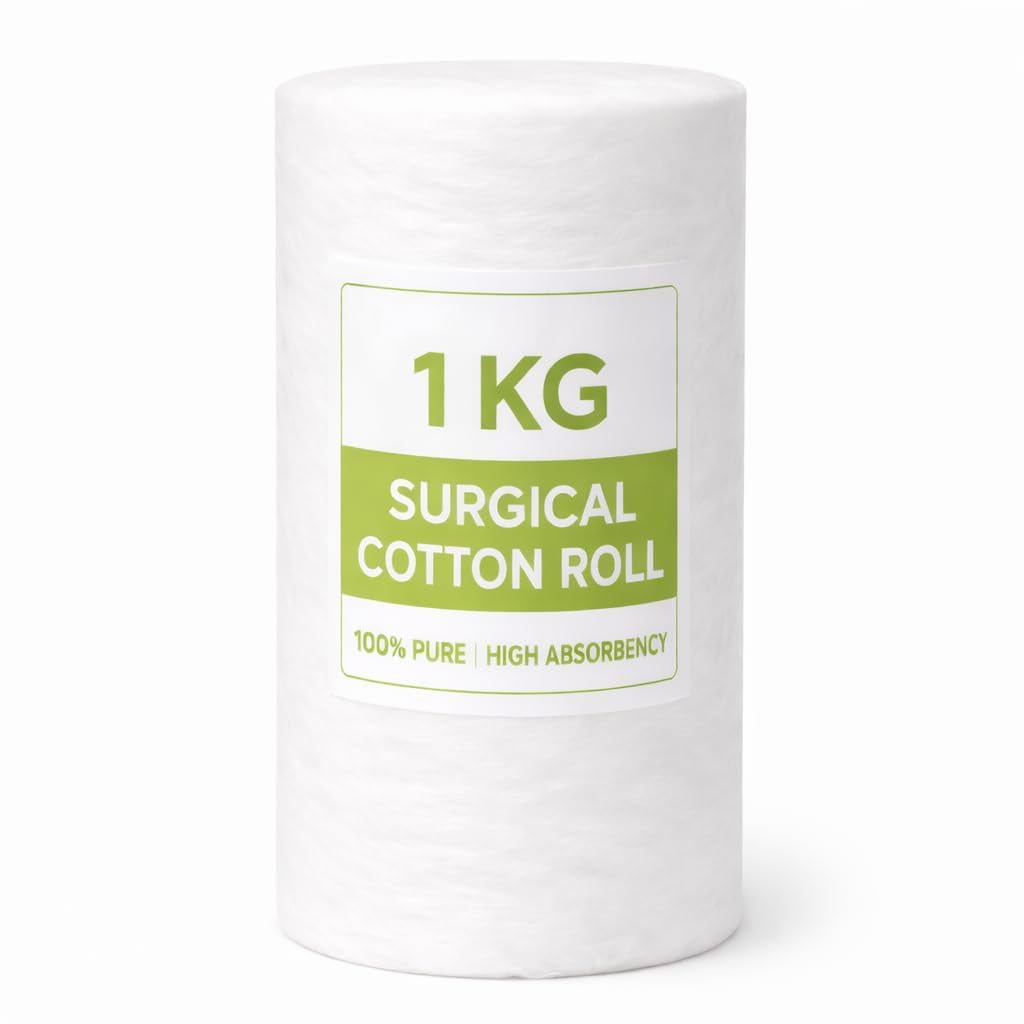 1KG OR 500GM *2 Surgical Cotton Roll | 100% Pure Absorbent Cotton Wool for Medical & Hospital Use-image-7