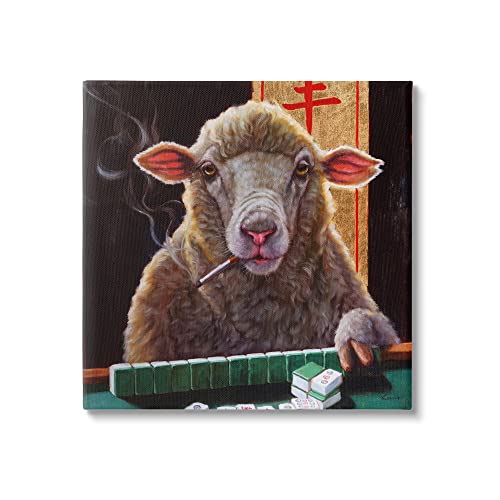 Juego de Mesa Sheep Playing Mahjong Tile Game