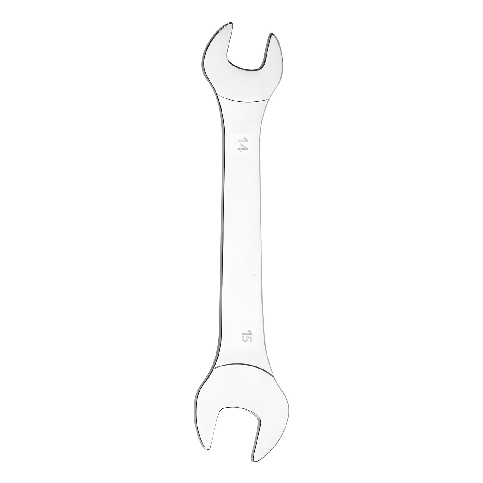 TIBOO DAY Super-Thin Open End Wrench, 3mm Ultra Thin Open End Wrenches 14 x 15mm Chrome Vanadium Steel Wrench for Tight Spots Repair