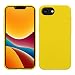 Produktbild kwmobile Hülle kompatibel mit Apple iPhone 16e Hülle - gummierte TPU Silikon Handyhülle - Schutzhülle für kabelloses Laden - Case in Strahlend Gelb