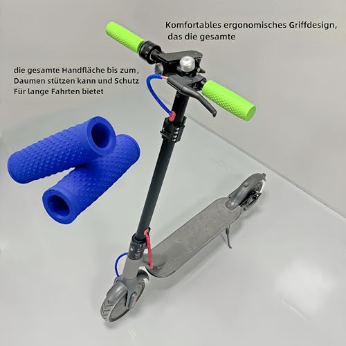 YQQXCY 1 Paar Griffe für Elektroroller,Kompatibel Xiaomi 1S M365 Pro Pro2 Elektroscooter,Rutschfeste Textur Ergonomisch (Blau)
