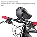 RiToEasysports Bike Phone Mount Bag, Large Capacity Bike Storage Pouch Bag Display Shockproof Handlebar Cycling Pouch with Reflective Strip