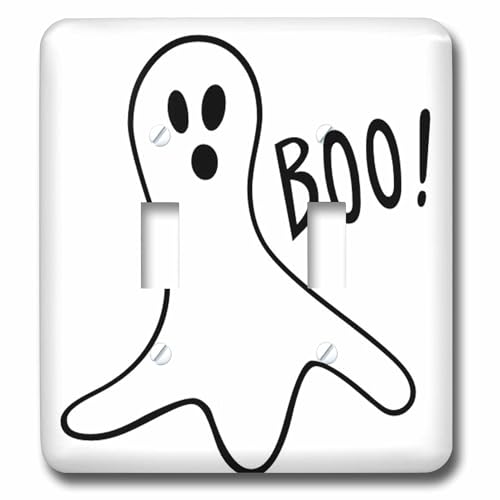 Interrupteur Halloween Boo Ghost multicolore pour décoration murale