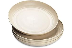 Nawovao Wheat Straw Plates: Unbreakable, Microwave-Safe, Reusable Dinnerware for the Eco-Conscious Kitchen