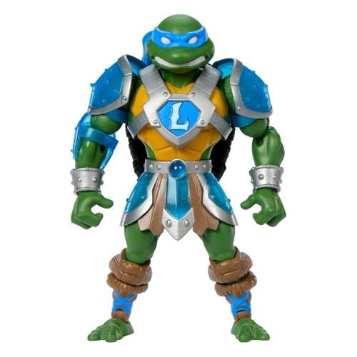 Masters of the Universe Origins - Leonardo Turtles of Grayskull, action figure snodata con accessori, crossover Reptile Wars tra MOTU e Tartarughe Ninja, giocattolo per bambini, 6+ anni, JBN03