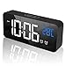 tronisky Digitaler Wecker, LED Digital Wecker Spiegel Tischuhr USB Wiederaufladbar Reisewecker mit 2 Alarmen/Snooze/Temperatur Anzeige/Sprachsteuerung Funktion, 4 Helligkeit, Schwarz Sprachsteuerung günstig Kaufen-tronisky Digitaler Wecker, LED Digital Wecker Spiegel Tischuhr USB Wiederaufladbar Reisewecker mit 2 Alarmen/Snooze/Temperatur Anzeige/Sprachsteuerung Funktion, 4 Helligkeit, Schwarz