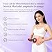 Lymphatic Drainage Massager，Help Reduce Stretch Mark, Cellulite, for Belly、 Neck、 Leg 、Hip Arm ，Improves Absorption of Skincare Body Oil Serum, Stretch Mark Creams and Stretch Mark Lotions (Purple)