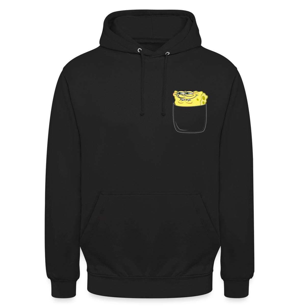 Spreadshirt Spongebob Schwammkopf Brustmotiv Fanartikel Unisex Hoodie