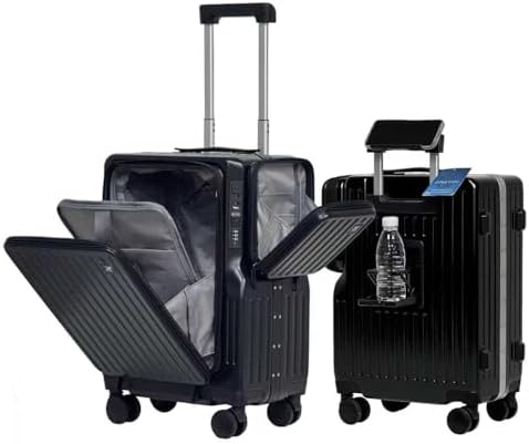 20-inch Front-Opening Aluminum Frame luggage - Spinner Wheels TSA...