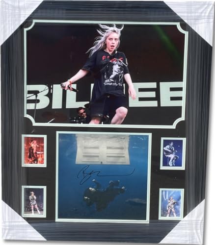 Billie Eilish Signed Vinyl Album Cover Hit Me Hard And Soft Framed JSA YY91141