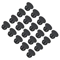 QUARKZMAN 20 Stück Gummistopfen 8mm Silikon-Lochstopfen Wasserdicht Verschlussstopfen Silikonstopfen Stopper Steckdichtstopfen Flach Abdeckkappen für Rohrleitungen Flaschen Labor, Schwarz