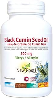 New Roots Herbal - Black Cumin Seed Oil 500mg - 120 Softgels - Thymoquinone Organic Black Cumin Seed Oil Organic Cold Pressed - Black Cumin Seed Oil Capsules - Black Cumin Seeds Whole Organic