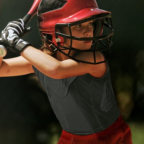 image for TUOY Youth Padded Shirt Chest Rib Protector Heart Guard Sternum Protec