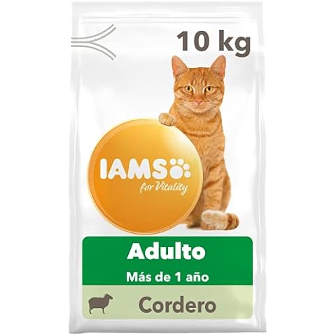 IAMS for Vitality Alimento seco para gatos adultos con cordero Cover