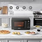 BLACK+DECKER EM9P02P9 Four micro-ondes de comptoir, 0.9 Cu Ft, 900W avec 6 Préréglages à une seule pièce, cuisine express, 10 Niveau de puissance et serrure de sécurité pour enfants, noir