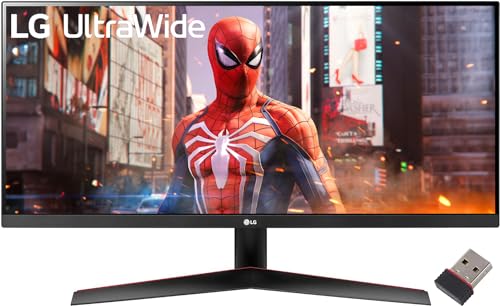Image of LG 29 inch UltraWide Monitor, 21:9 FHD (2560 x 1080) IPS Display, sRGB 99% Color Gamut, HDR 10, 3-Side Virtually Borderless Display, USB Type-C, HDMI, for Gaming, Business, Personal, with Gaming Mouse