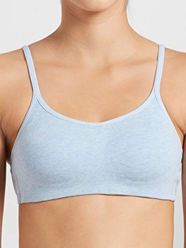 Image of Jockey Women's Cotton Non-Padded Wirefree Beginner's Bra SS12 Sky Blue Melange 36C