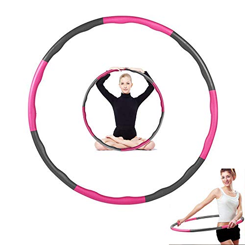 Efan Hula Hoop Reifen, Fitness Hula Hoop zur Gewichtsreduktion und Massage, 8 abnehmbare Teile Hoola Hoops für Erwachsene & Kinder, ca 1kg Cover