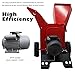 TECHTONGDA Electric Wood Chipper Shredder Mulcher Branch Crusher for Corn Straw Grass Fruit Trees Hand Pushed Multifunctional Garden 220V
