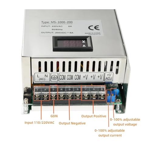 Alimentation réglable 0-72VDC 600W transformateur affichage numérique CC