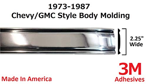 Autmotive Authority 1973-1987 Chevy GMC Chrome Side Body Trim Molding C10, C20, C30