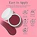 AZUREBEAUTY Dip Powder Dark Reddish Red Color, Scarlet Nail Dipping Powder French Nail Art Starter Manicure Salon DIY at Home, Odor-Free and Long-Lasting, No Needed Nail Lamp Curing, 1 Oz