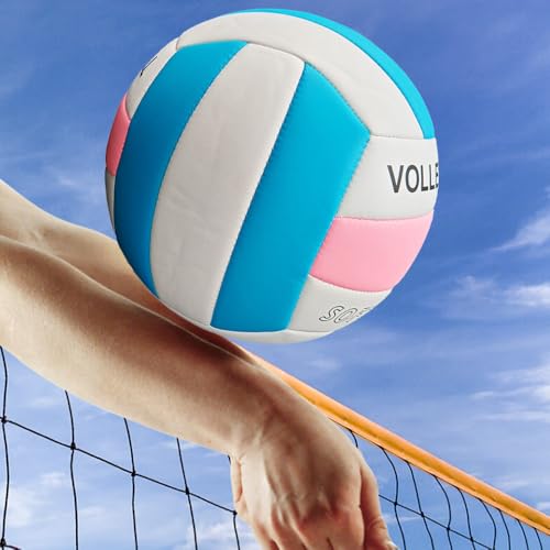 ABAJI Volleyball Official Size Soft Surface Training Practice Indoor Outdoor Gift for Youth Come with Pump Needle