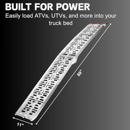 image for VENDAV Aluminum Motorcycle Ramp – 7.5ft, 750 lbs Capacity, with Load