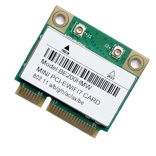 Image of Mini-PCIe Wi-Fi Card for Intel BE200 | Half Mini PCIe Network Card | 5.8 GBP with Bluetooth 5.4 Support | HMC WLAN Replacement Part BE200.HMWG Wi-Fi Card BE200HMW