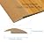 Floor Rubber Transition Strip Self Adhesive Carpet to Tile Transition Strip Edging Trim Strip for Threshold Transitions with a Height Less Than 5 mm/0.2in (Light Brown, 16.4FT)
