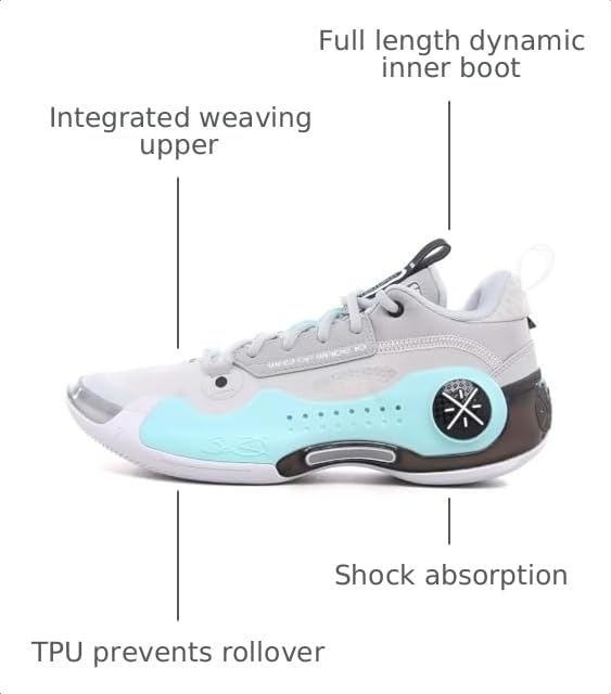 Image of LI-NING Way of Wade 10 Men's Basketball Shoes Professional Shock Absorption Sports Sneakers