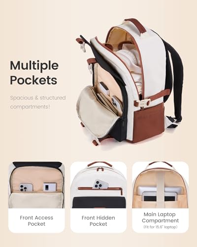 LOVEVOOK School Backpack for Teen Girls，Casual School Backpack 14-18 Teenage 15.6 Inch Laptop Bookbag, Cute Big Student Laptop Backpack for College Women Middle High School Travel Daypack3