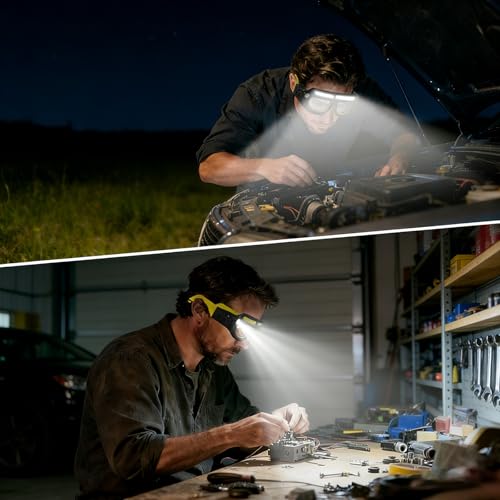 Gafas de seguridad LED con control táctil y sensor de movimiento 7