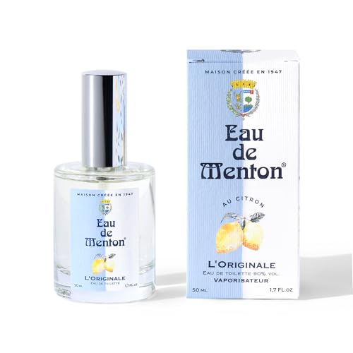 Eau de Menton - Lemon Eau de Toilette - Natural Vegan Citrus Fragrance - Light Fresh Unisex Perfume - Made in France - 3.4 fl oz (50 ml)