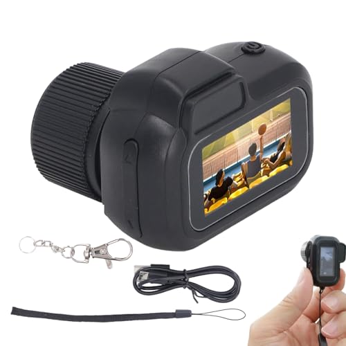 Cámara de Video del Llavero | 1080p HD Tiny Video Camera Vidulcorder | Recordadora de Video portátil compacta pequeña con 8 filtros para Uso Interior y Exterior