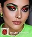 DE'LANCI DE’LANCI Chameleon Red Glitter Eyeshadow Highly Pigmented, Single Metallic Glitter Red Eye Shadow Palette Intense Color Shifting, Chrome True Red Shimmery Glitter Eyes Warm Goth Smoky Makeup