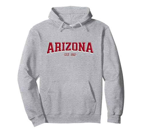 Classic Arizona Print Retro Varsity Vintage Arizona Pullover Hoodie
