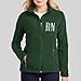 COUPLEHOODIES Custom Nurse Name Embroidered Full Zip Fleece Jacket – Gift for Nurses, Healthcare workers or Medical Staff (Style 4)