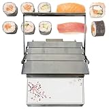 Máquina para hacer sushi, máquina de laminación manual de sushi para enrollar sushi fácil y eficiente, ideal para la preparación de sushi y alta eficiencia de producción
