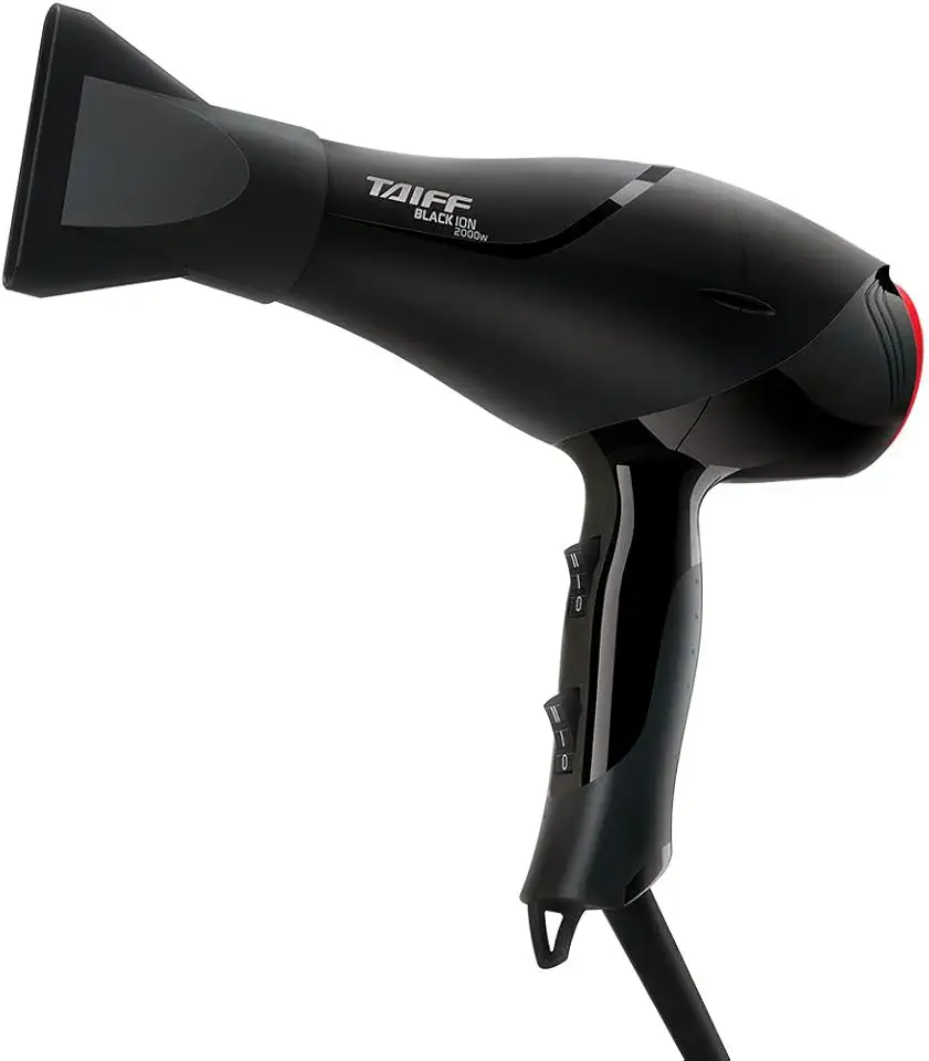 Secador Black Ion 2000W, 220V, Taiff, BLACK ION 338, Preto, Pequeno