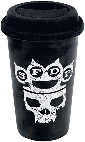 Five Finger Death Punch Control with My Knuckles Unisex Cup Black, Ceramics,