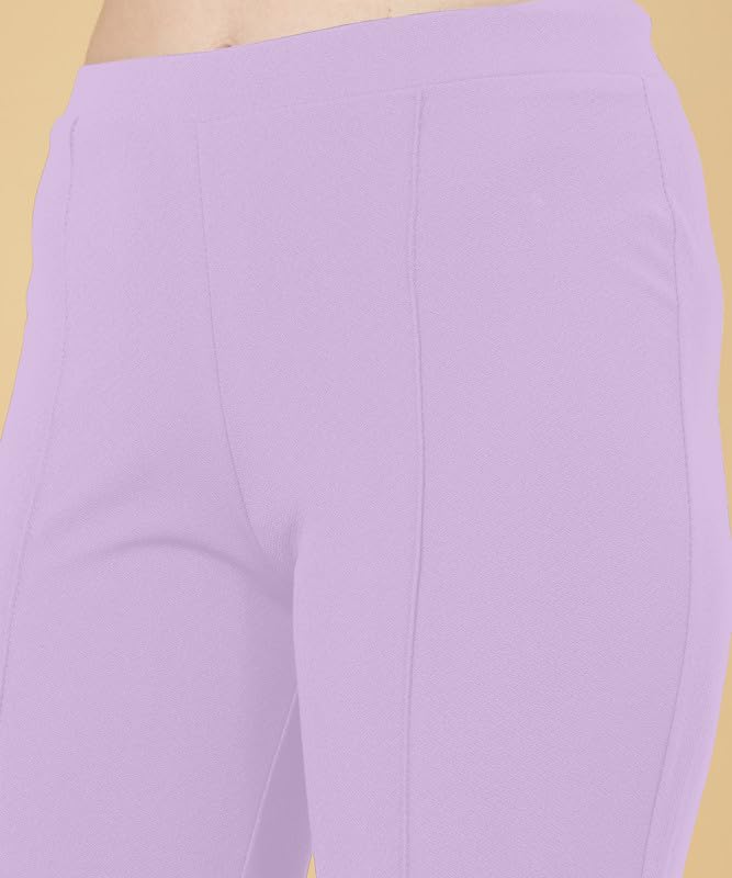 Image of FITHUB Stylish Women's High-Rise Loose-Fit Boot Cut Trousers