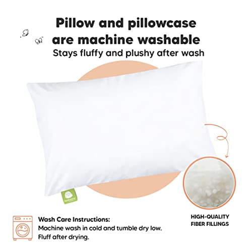 Keababies Toddler Pillow With Pillowcase - 13X18 My Little Dreamy Pillow, Organic Cotton Toddler Pillows For Sleeping, Kids Pillow, Travel Pillows, Mini Pillow, Nursery Pillow thumb #3